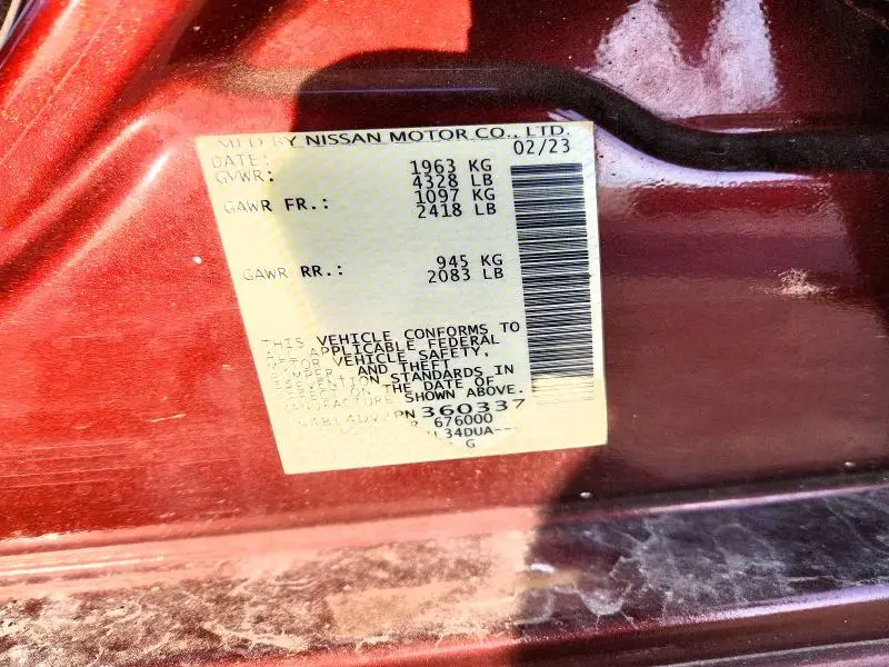 2023 NISSAN ALTIMA 2.5 SV  