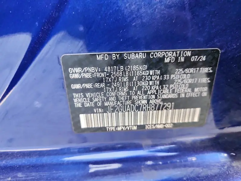 2024 SUBARU CROSSTREK PREMIUM  