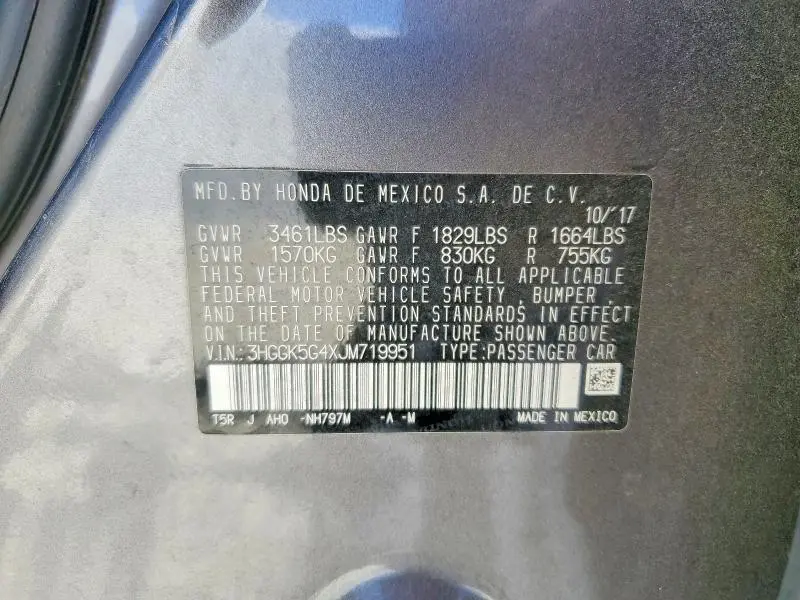 2018 HONDA FIT LX  