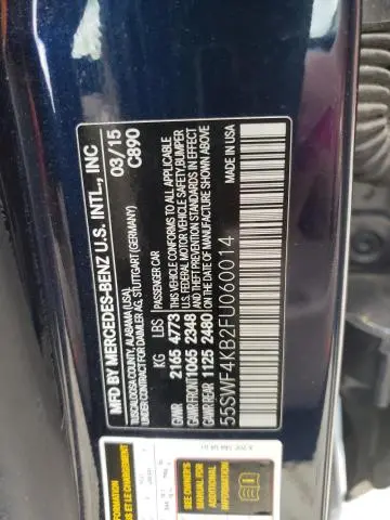2015 MERCEDES-BENZ C 300 4MATIC  