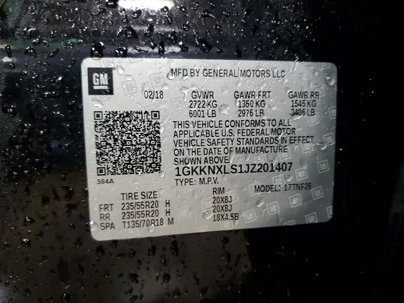 2018 GMC ACADIA DENALI  