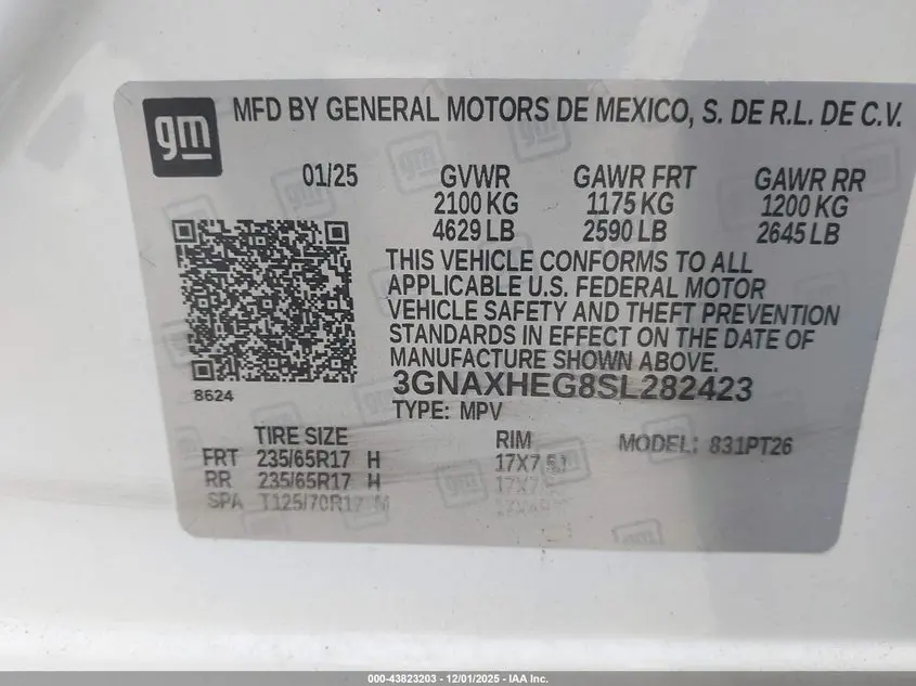 2025 CHEVROLET EQUINOX FWD LT