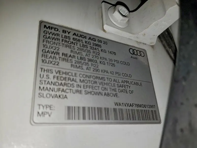 2021 AUDI Q7 PRESTIGE  