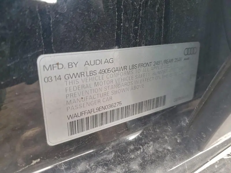 2014 AUDI A4 PREMIUM PLUS  