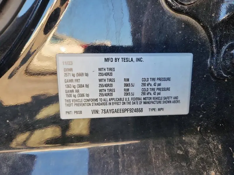 2023 TESLA MODEL Y   