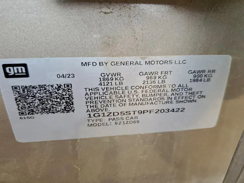 2023 CHEVROLET MALIBU LT  