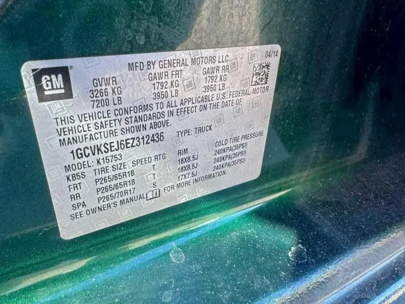 2014 CHEVROLET SILVERADO K1500 LTZ  