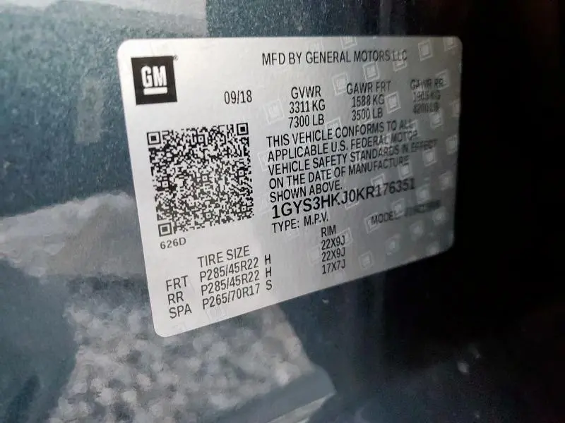 2019 CADILLAC ESCALADE ESV LUXURY  