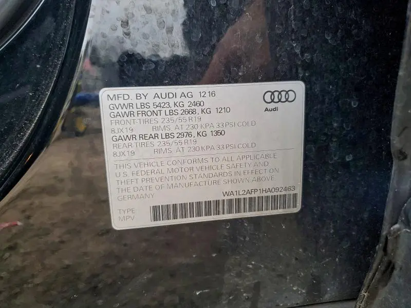 2017 AUDI Q5 PREMIUM PLUS  