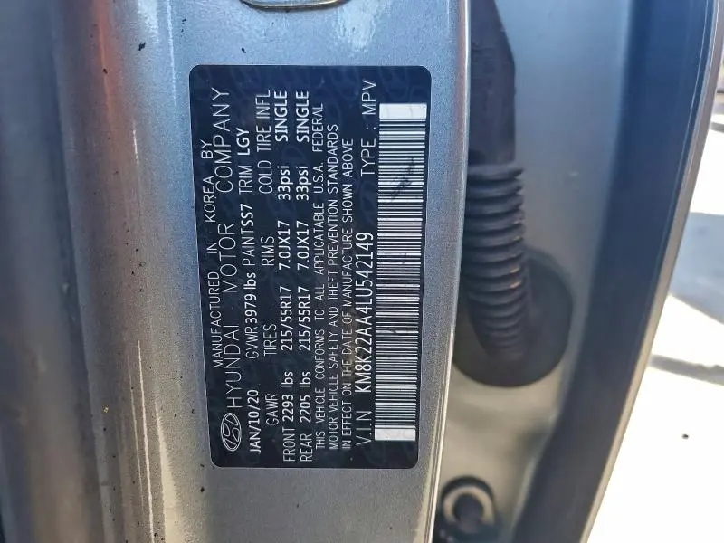 2020 HYUNDAI KONA SEL  