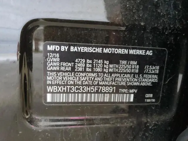 2017 BMW X1 XDRIVE28I  