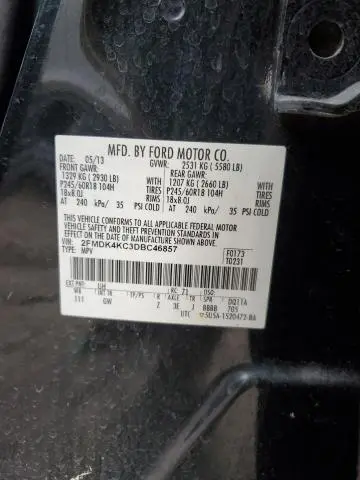 2013 FORD EDGE LIMITED  