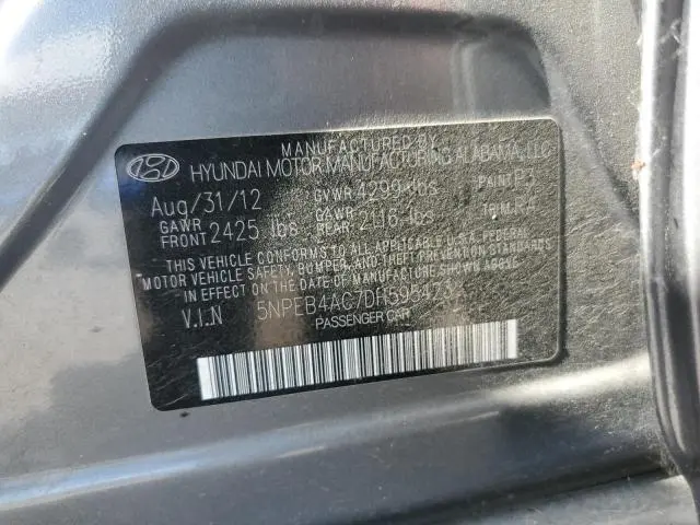 2013 HYUNDAI SONATA GLS