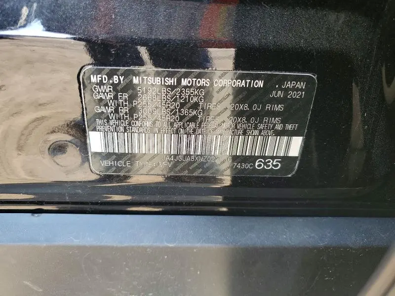 2022 MITSUBISHI OUTLANDER SE  
