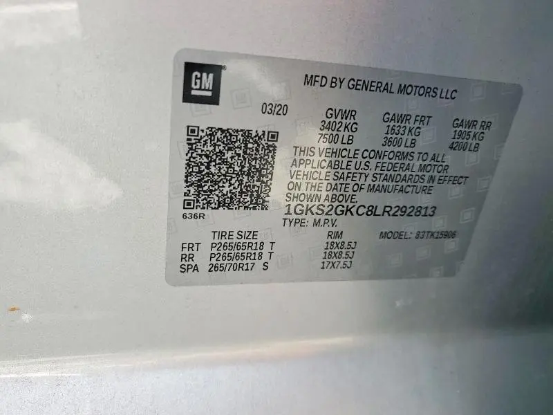 2020 GMC YUKON XL K1500 SLT  