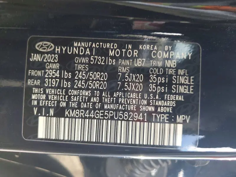 2023 HYUNDAI PALISADE SEL PREMIUM  