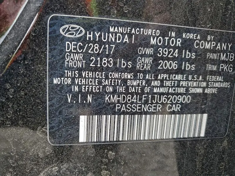 2018 HYUNDAI ELANTRA SEL  