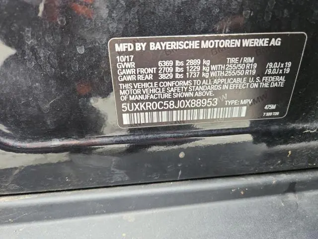 2018 BMW X5 XDRIVE35I  