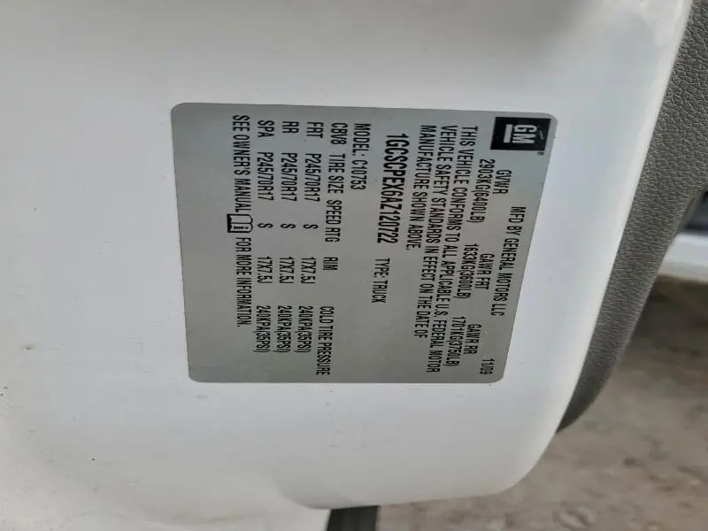 2010 CHEVROLET SILVERADO C1500  