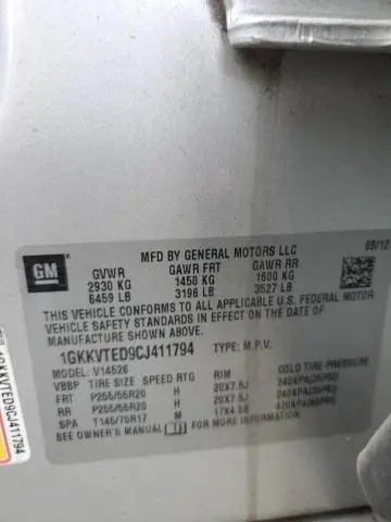 2012 GMC ACADIA DENALI  