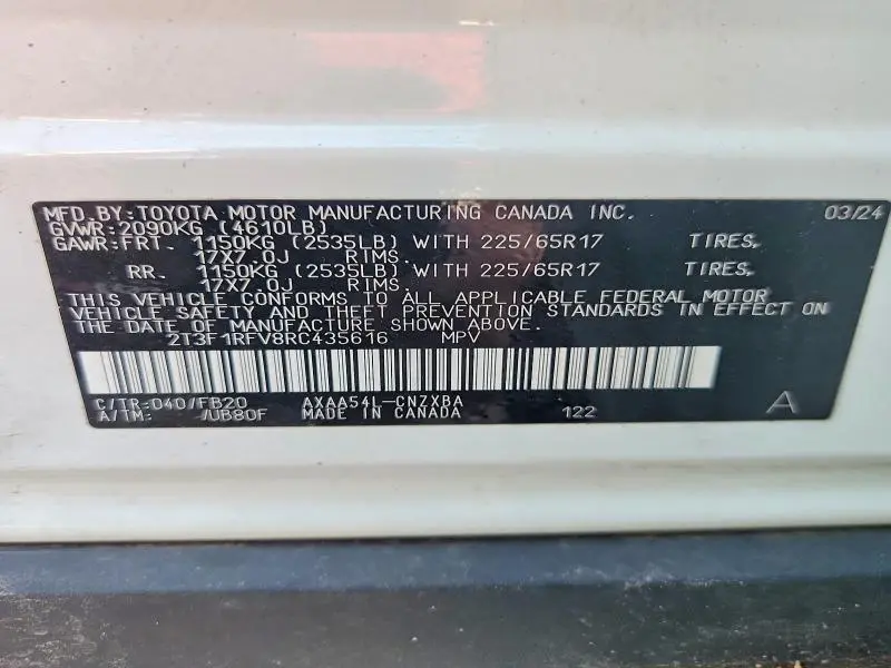 2024 TOYOTA RAV4 LE  