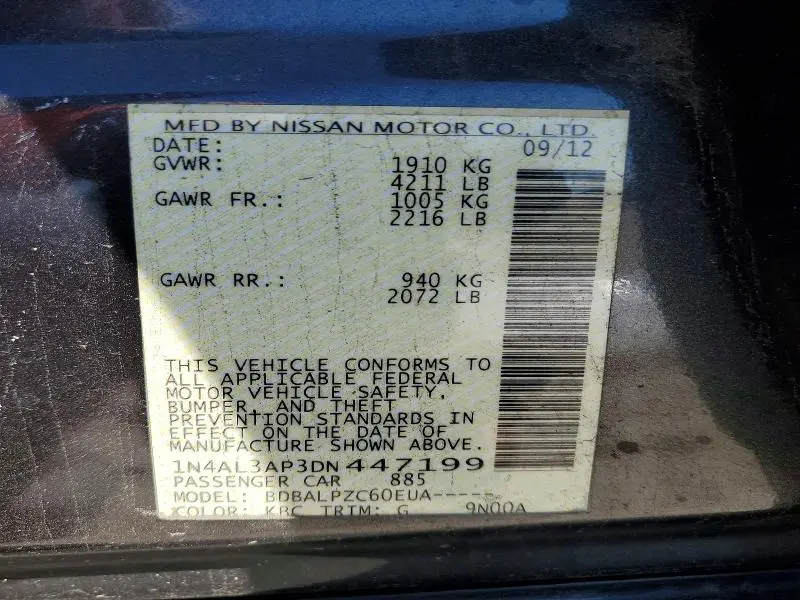 2013 NISSAN ALTIMA 2.5  