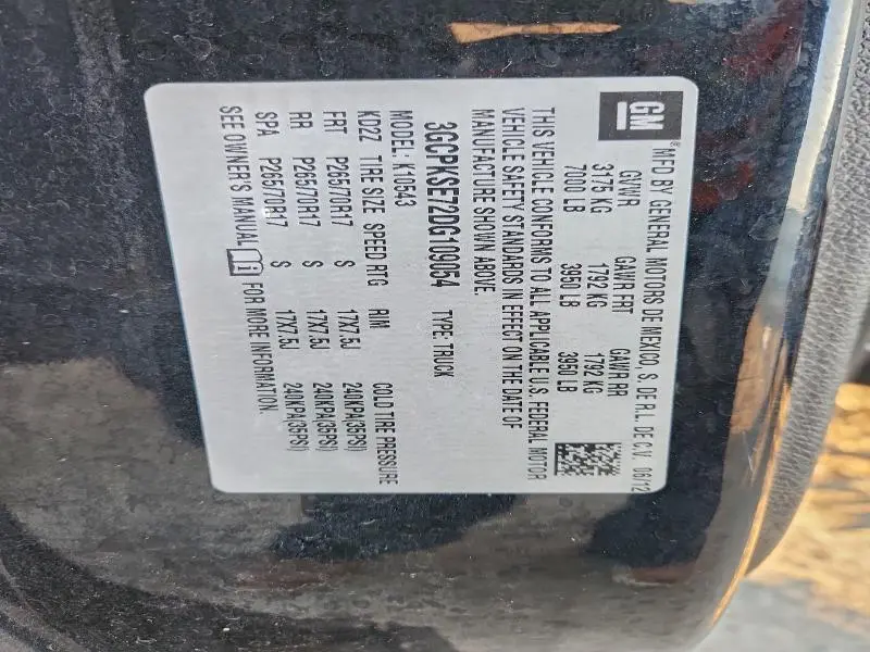 2013 CHEVROLET SILVERADO K1500 LT  