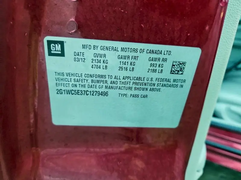 2012 CHEVROLET IMPALA LTZ  