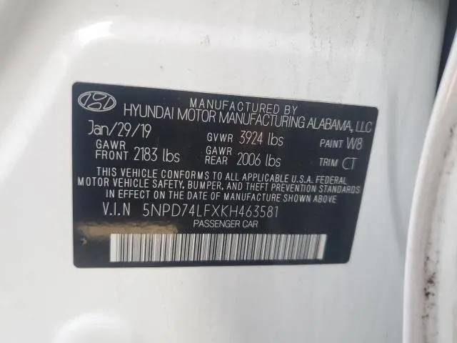 2019 HYUNDAI ELANTRA SE  