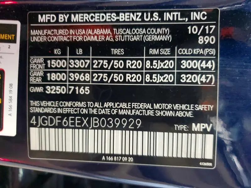 2018 MERCEDES-BENZ GLS 450 4MATIC  