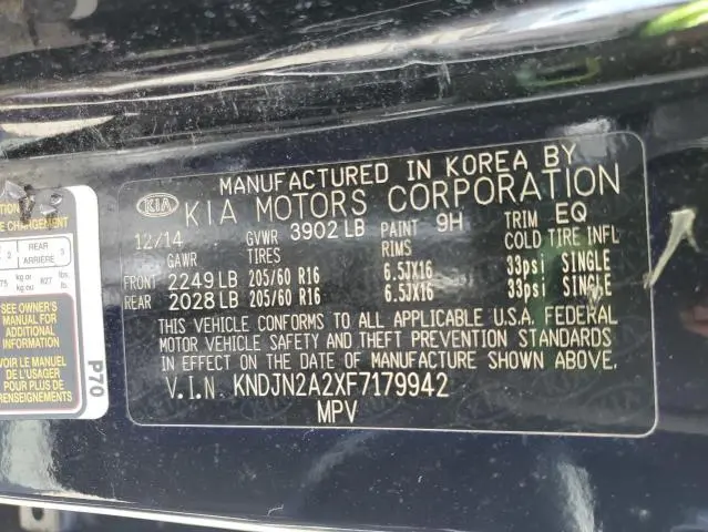 2015 KIA SOUL   