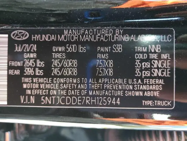 2024 HYUNDAI SANTA CRUZ SEL  