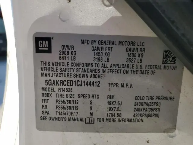 2012 BUICK ENCLAVE