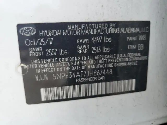 2018 HYUNDAI SONATA SPORT  