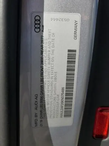 2019 AUDI A6 PREMIUM PLUS  