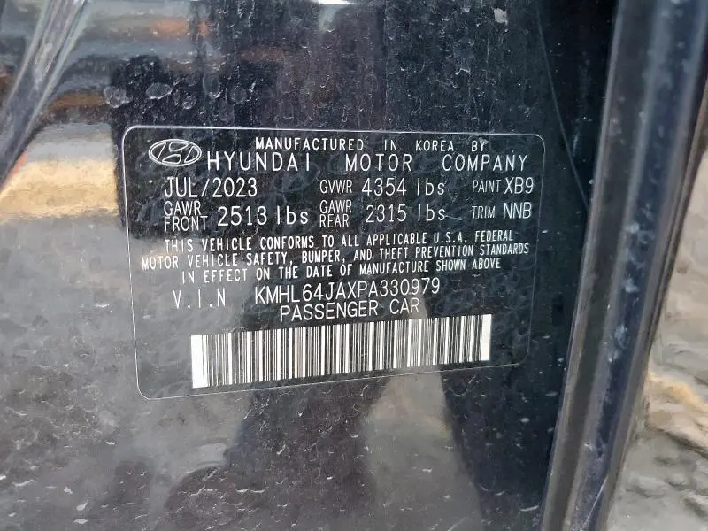 2023 HYUNDAI SONATA SEL  