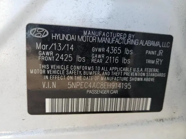 2014 HYUNDAI SONATA SE  