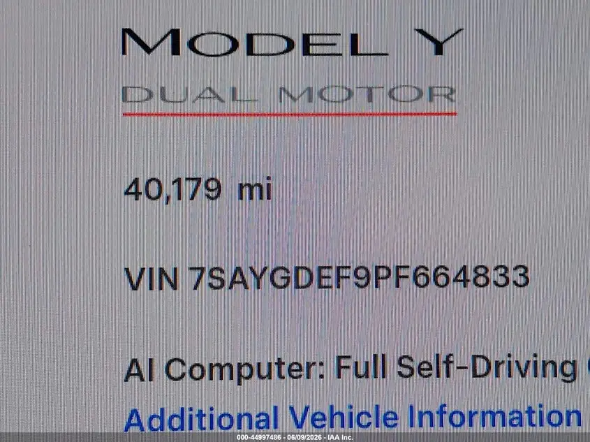 2023 TESLA MODEL Y PERFORMANCE DUAL MOTOR ALL-WHEEL DRIVE