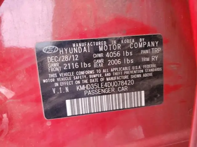 2013 HYUNDAI ELANTRA GT 