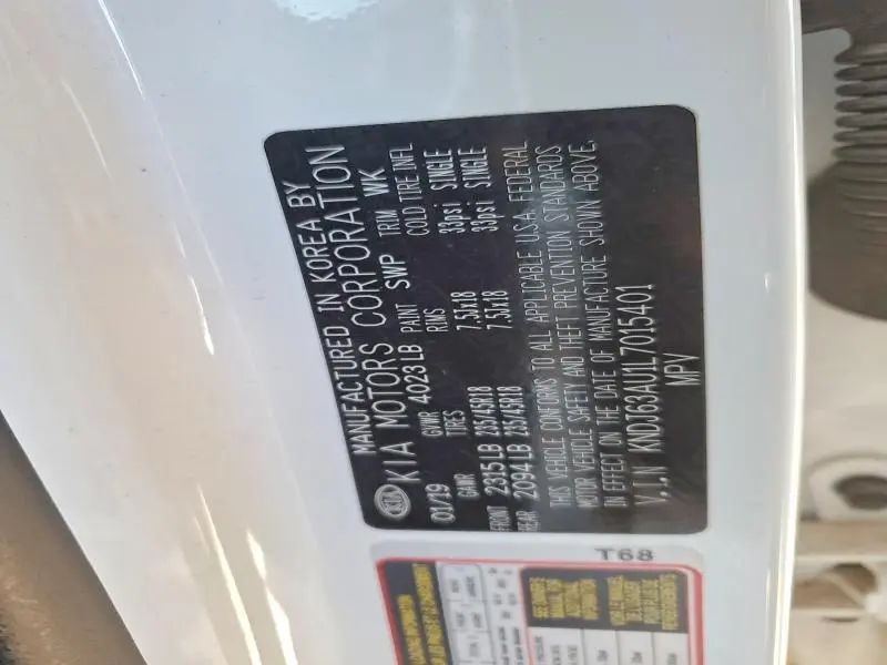 2020 KIA SOUL GT LINE  