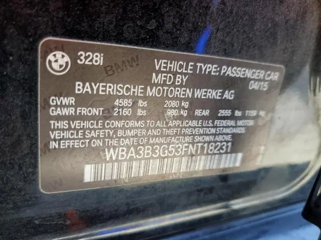 2015 BMW 328 XI  