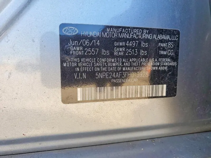 2015 HYUNDAI SONATA SE  