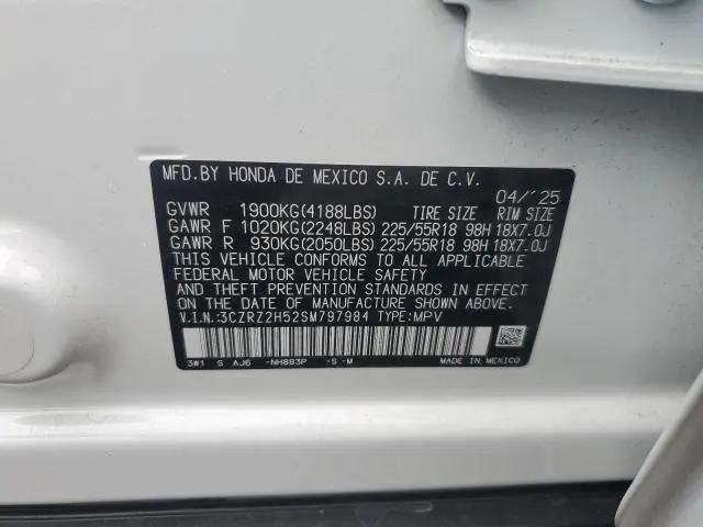 2025 HONDA HR-V SPORT