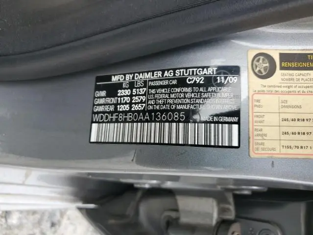 2010 MERCEDES-BENZ E 350 4MATIC  
