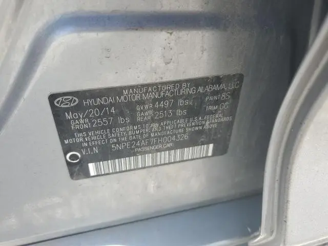 2015 HYUNDAI SONATA SE  