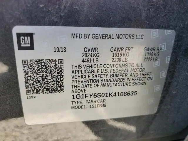 2019 CHEVROLET BOLT EV LT