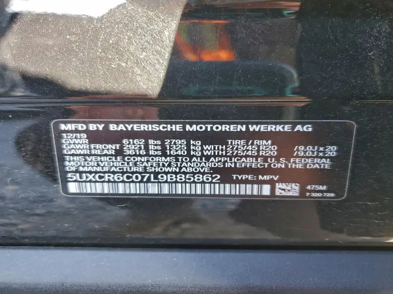 2020 BMW X5 XDRIVE40I  