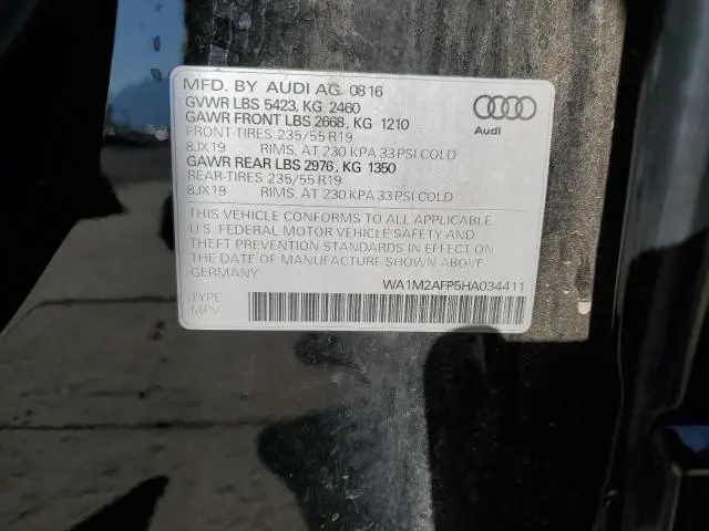 2017 AUDI Q5 PREMIUM PLUS  