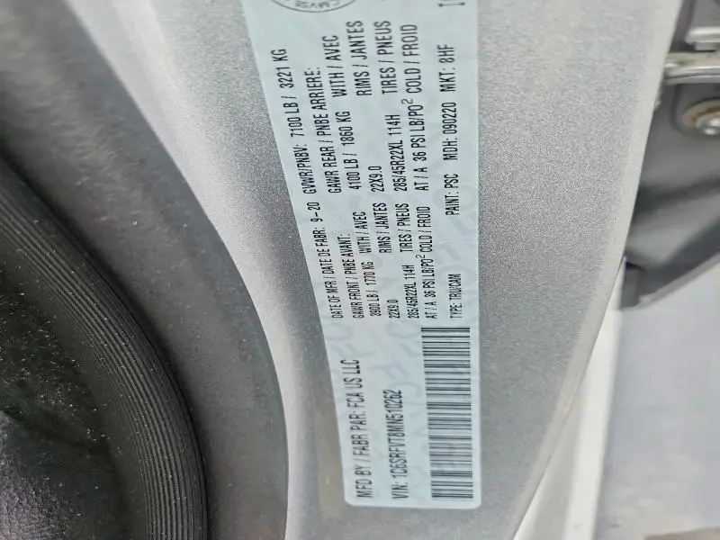 2021 RAM 1500 SPORT  