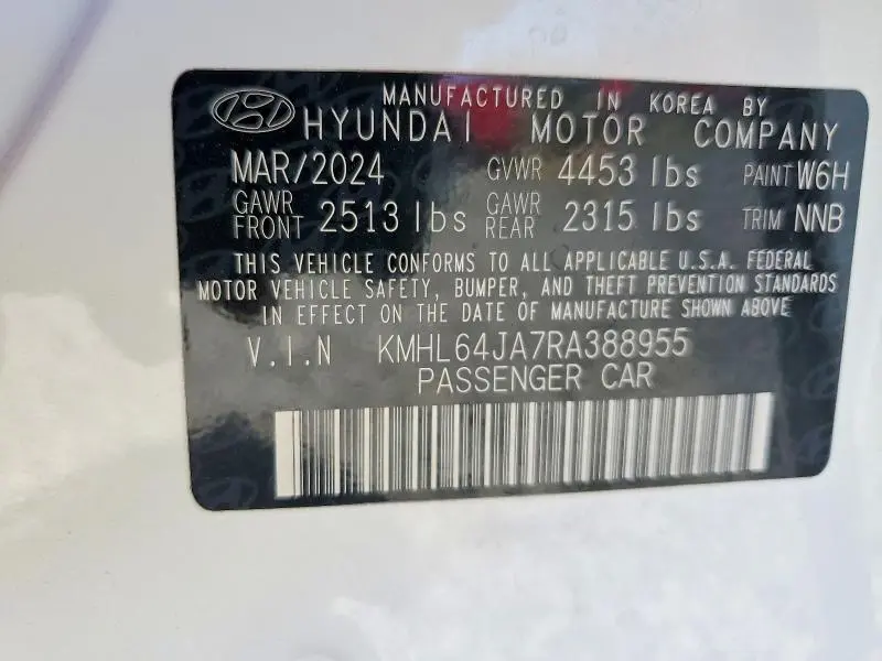 2024 HYUNDAI SONATA SEL  